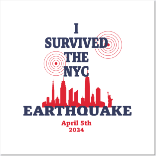 I Survived the NYC Earthquake Posters and Art
